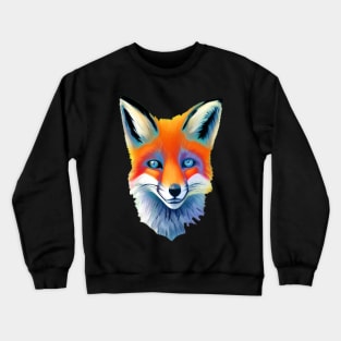 CUTE BLUE EYED FOX CUTE Crewneck Sweatshirt